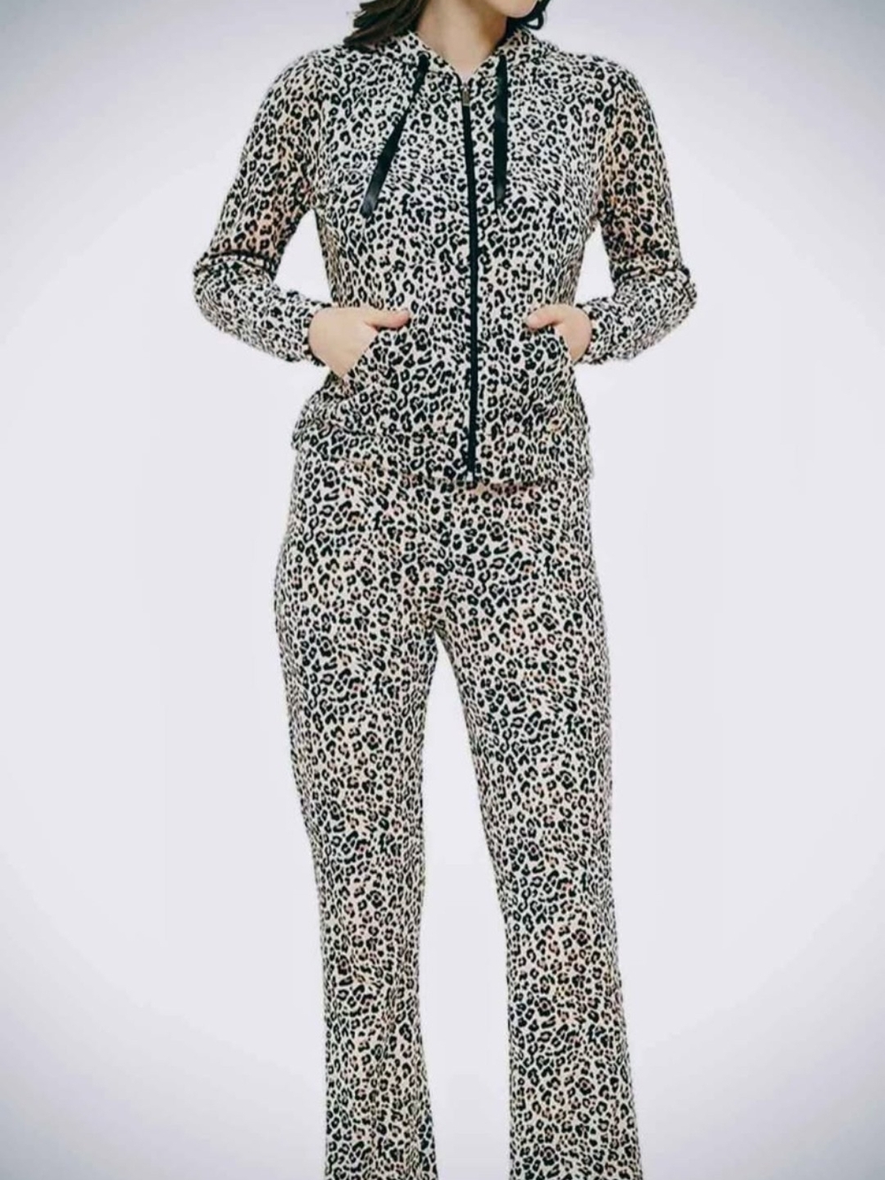 NEW ✨ Wool Party Leopard Print 2-Piece Lounge Set XXL / Size 14